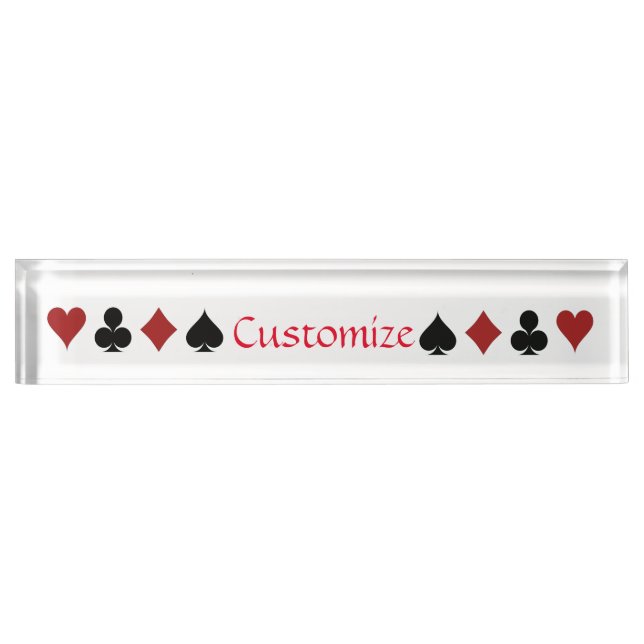 Playing Card Suits Thunder_Cove Nameplate (Front)
