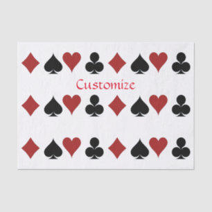 Playing Card Suits Thunder_Cove Tissue Paper