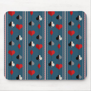 Playing card symbols. For poker lovers. Mouse Mat