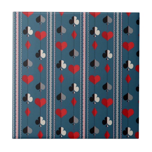 Playing card symbols. For poker lovers. Tile (Front)