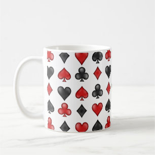 Playing Card Symbols - White Coffee Mug