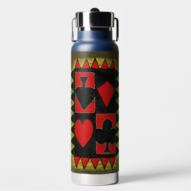 Playing card water bottle (Front)