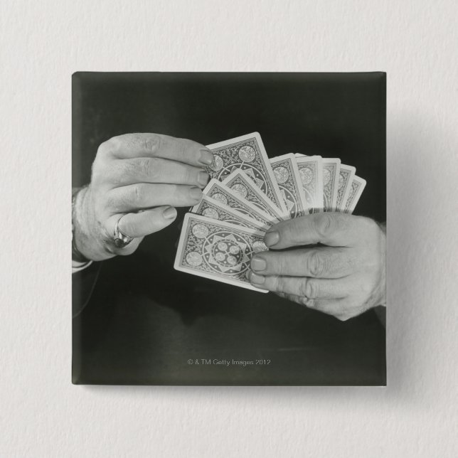 Playing Cards 15 Cm Square Badge (Front)