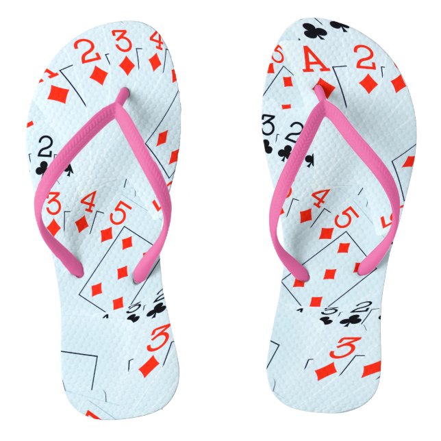 Playing Cards Ace To Five, Flip Flops (Footbed)