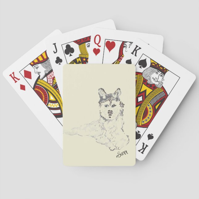 Playing Cards : Alaskan Husky (Back)