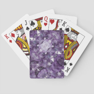 Playing Cards Amethyst Crystals