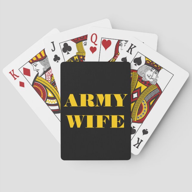 Playing Cards Army Wife (Back)