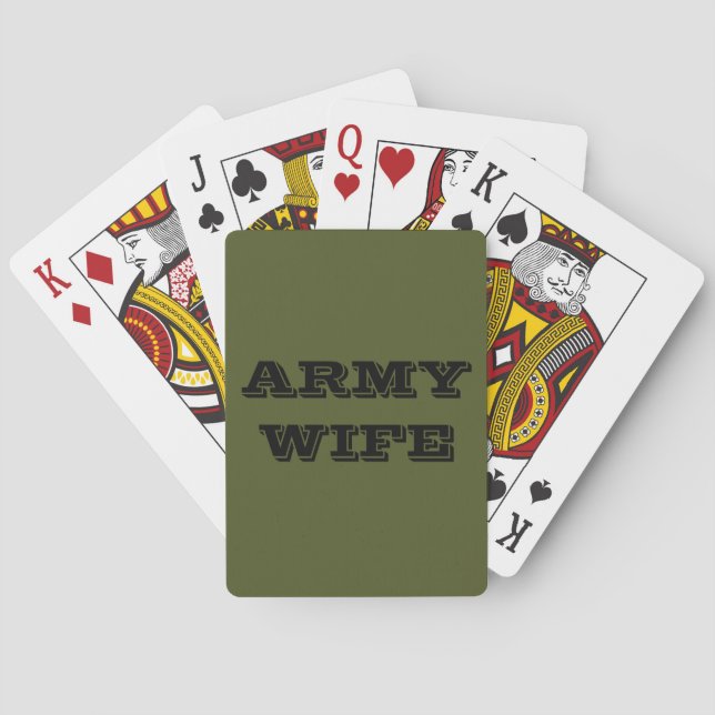 Playing Cards Army Wife (Back)