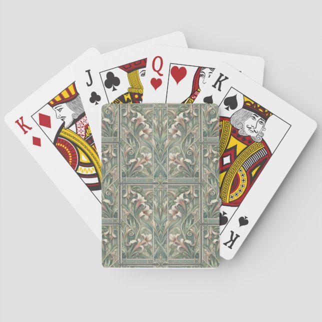 Playing cards art nouveau (Back)