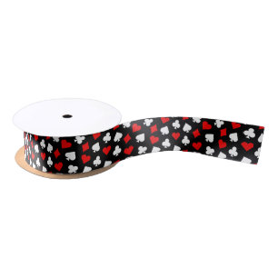 Playing Cards Casino Ribbon Satin Ribbon