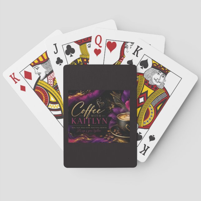 Playing Cards Coffee With Kaitlyn  (Back)