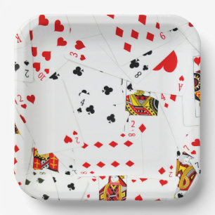 Playing Cards Collection Paper Plate