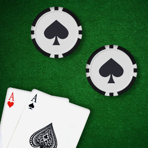 Playing Cards Colour - Spades Poker Chips