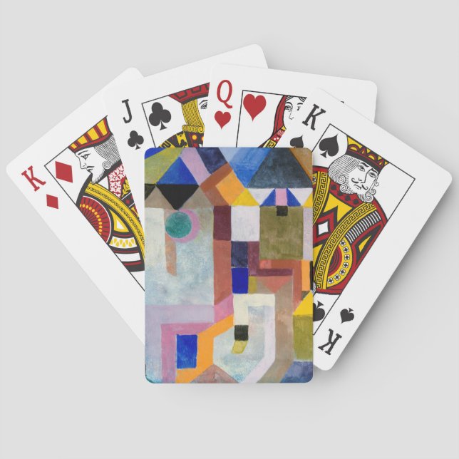 PLAYING CARDS -Colourful Architecture-Paul Klee Ar (Back)