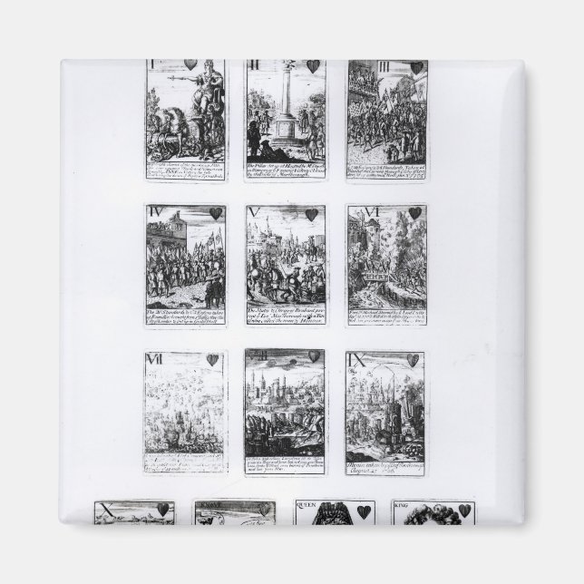 Playing cards commemorating magnet (Front)