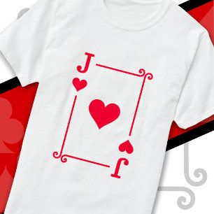 Playing Cards Costume Jack Hearts Card Jack Card T-Shirt
