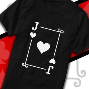 Playing Cards Costume Jack Hearts Card Jack Card T-Shirt