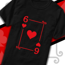 Playing Cards Costume Six Card 6 of Hearts