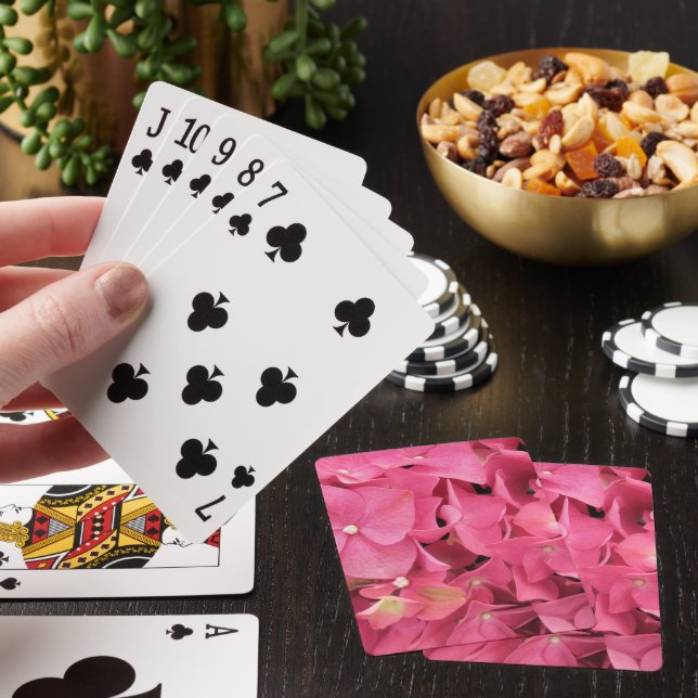 Playing Cards - Dark Pink Hydrangea (In Situ)