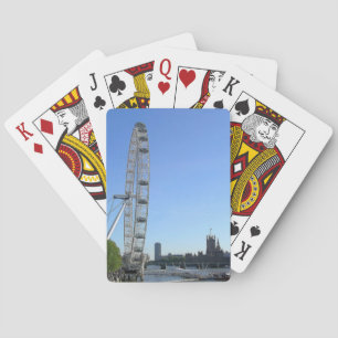 Playing Cards Deck with London Eye Ferris Wheel