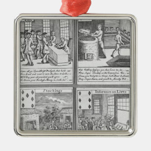 Playing Cards depicting current commercial Metal Tree Decoration