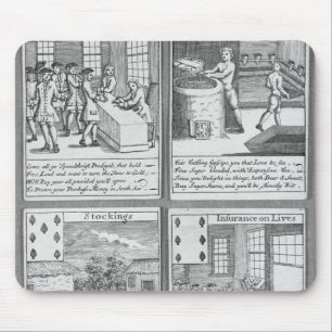Playing Cards depicting current commercial Mouse Mat
