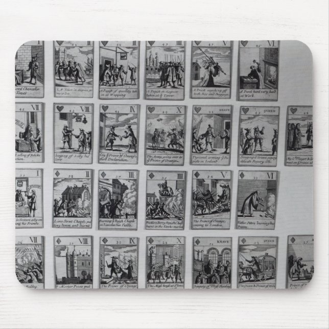 Playing cards depicting episodes mouse mat (Front)