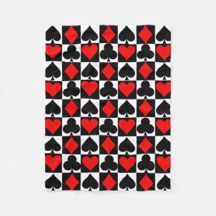 Playing cards fleece blanket