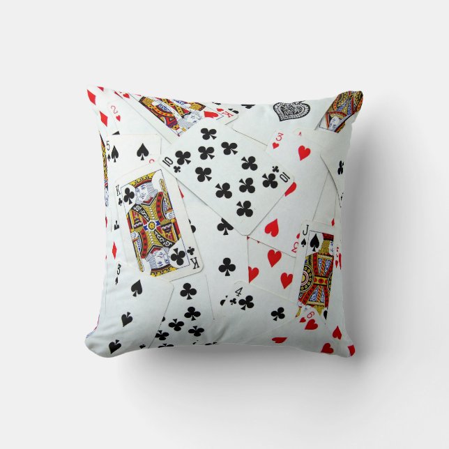 Playing Cards Games Room Poker Night Cushions (Front)