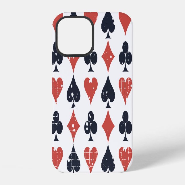Playing Cards: Grunge Abstract Pattern iPhone Case (Back)
