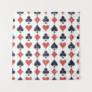 Playing Cards: Grunge Abstract Pattern Tapestry