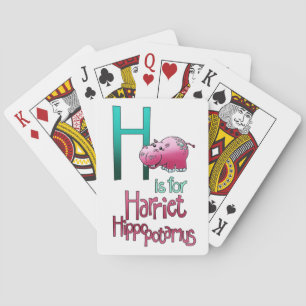 Playing Cards, H is for Harriet Hippopotamus Cards