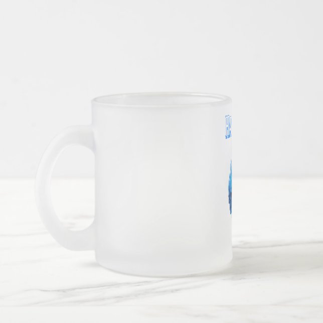 Playing cards - Halloween Blaze Trio Frosted Glass Coffee Mug (Left)