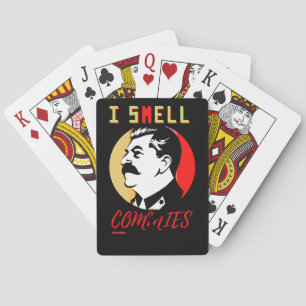 playing cards "I SMELL COMMIES 3 STALIN"