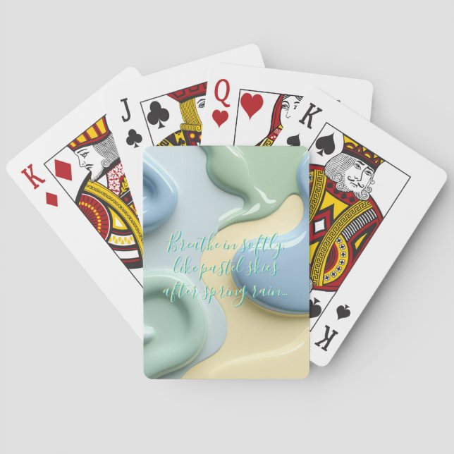 Playing cards in stylish abstract graphic (Back)