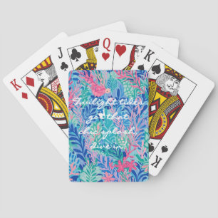 Playing cards in stylish graphic