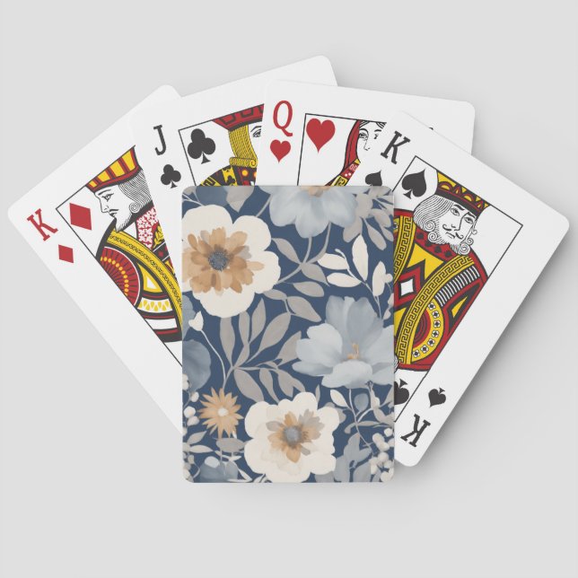 Playing Cards Inspired by Floral Elegance (Back)