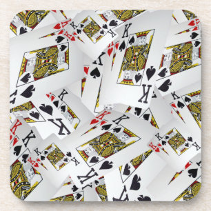 Playing Cards Kings Layered, Coasters