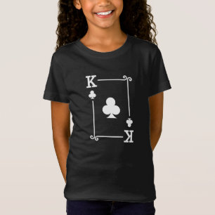 Playing Cards - Matching Clubs Card Suits - King T-Shirt