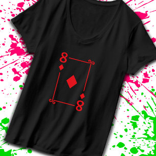 Playing Cards Matching Diamonds Card Suits Eight 8 T-Shirt