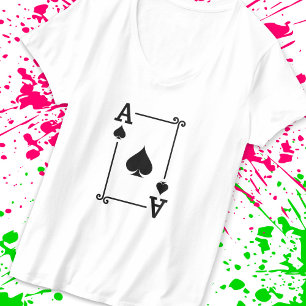 Playing Cards - Matching Spades Card Suits Ace T-Shirt