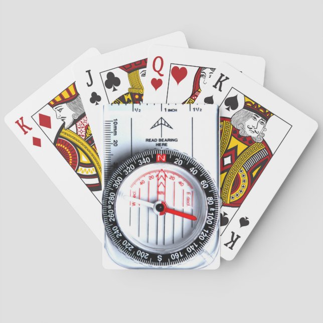 Playing cards - Orienteering compass (Back)