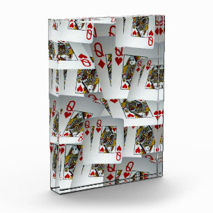 Playing Cards Pocket Queens Scattered,  Photo Block