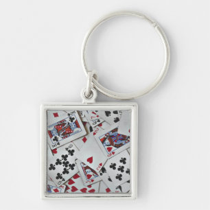 Playing Cards Poker Games Queen King Key Ring