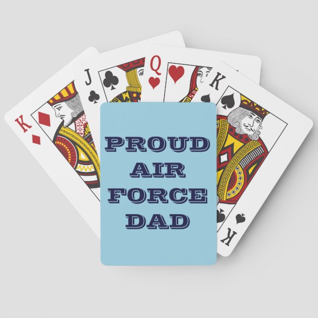 Playing Cards Proud Air Force Dad (Back)