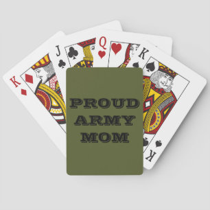 Playing Cards Proud Army Mom