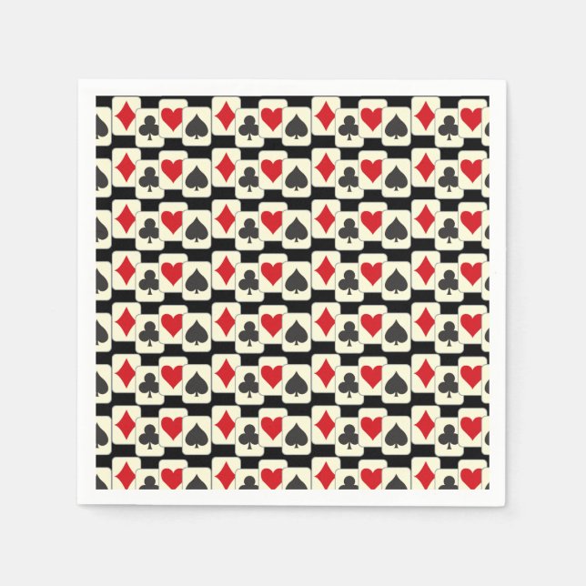 Playing Cards Quartet Napkin (Front)