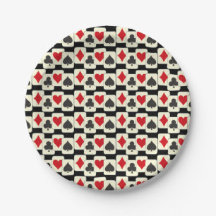 Playing Cards Quartet Paper Plate