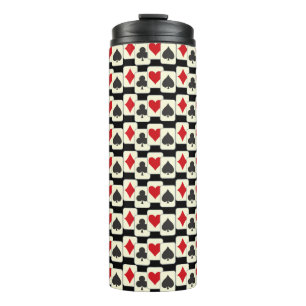 Playing Cards quartet Thermal Tumbler