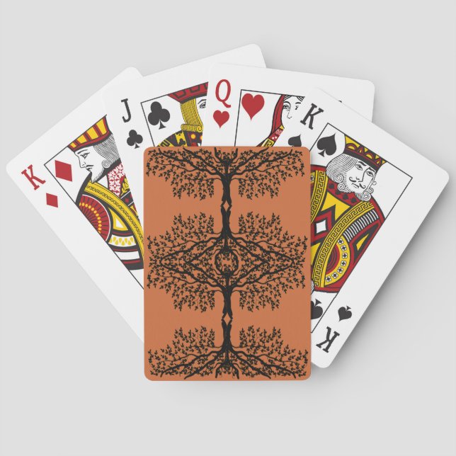 Playing Cards - Reflected Branches (Back)